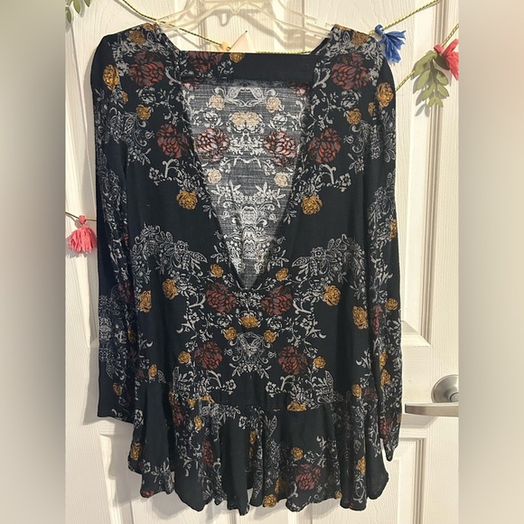 Free People Smooth Talker Tunic Dress in Raven Black - S - Picture 6 of 9